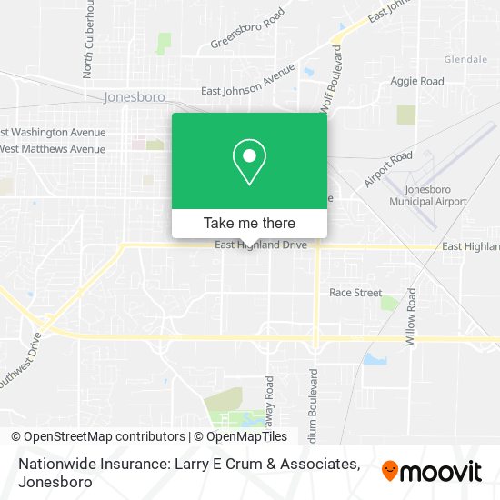 Nationwide Insurance: Larry E Crum & Associates map