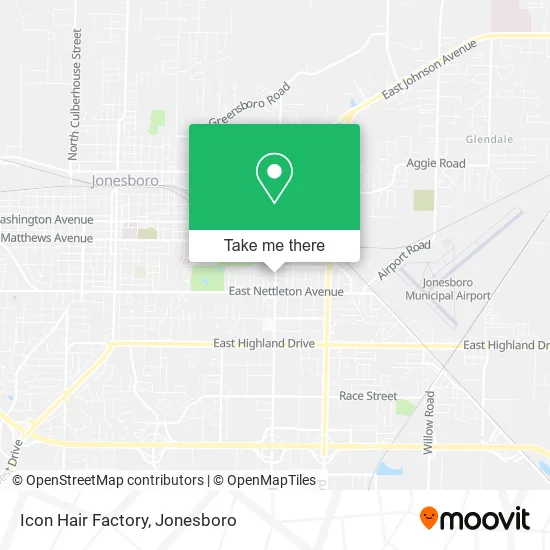 Mapa de Icon Hair Factory