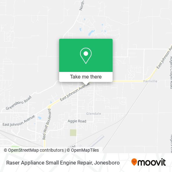 Mapa de Raser Appliance Small Engine Repair