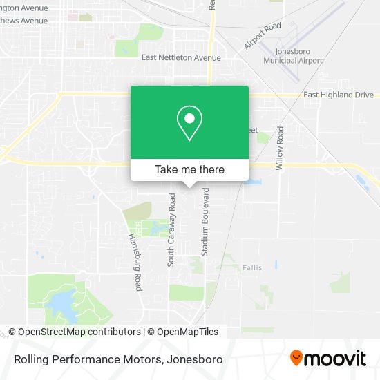 Mapa de Rolling Performance Motors