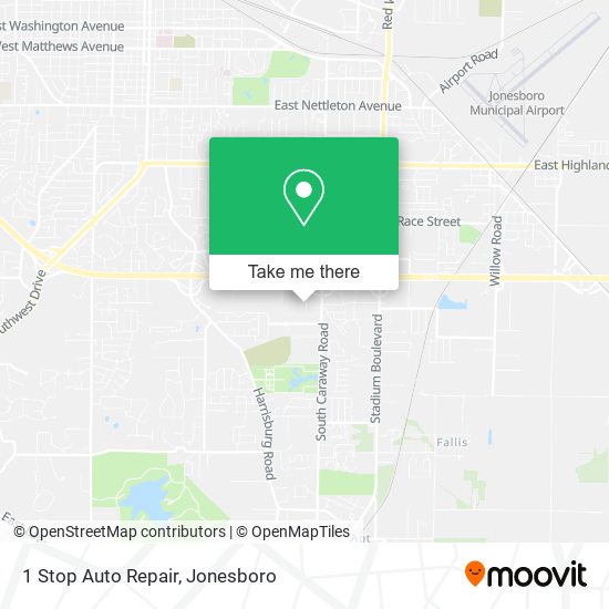 1 Stop Auto Repair map