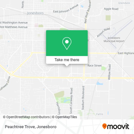 Peachtree Trove map