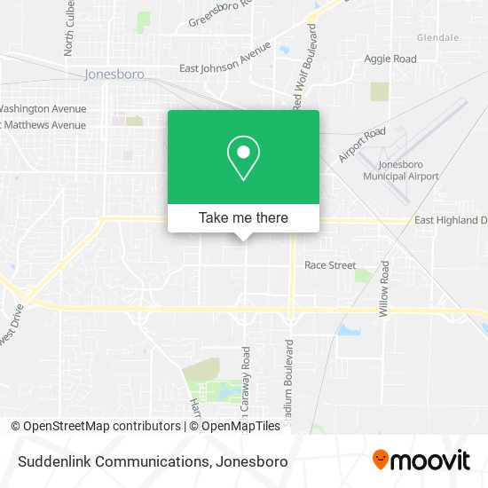 Suddenlink Communications map