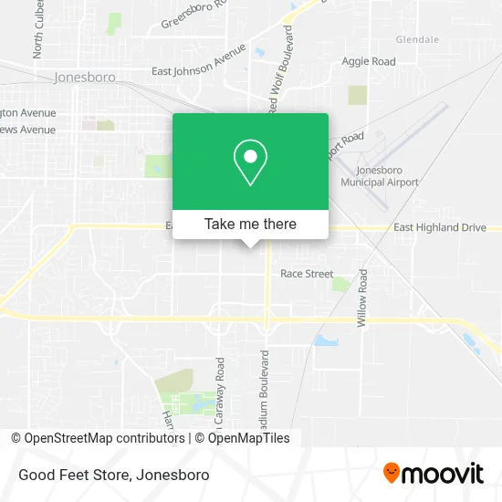 Good Feet Store map