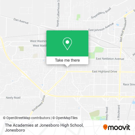 The Academies at Jonesboro High School map