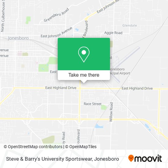 Steve & Barry's University Sportswear map