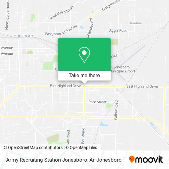 Army Recruiting Station Jonesboro, Ar map