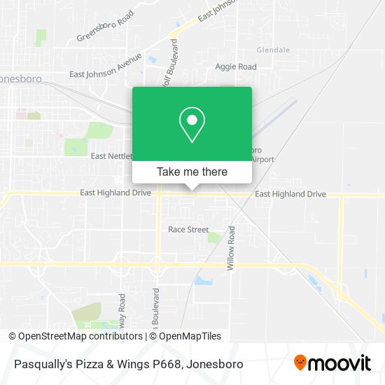 Pasqually's Pizza & Wings P668 map