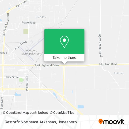 Mapa de Restorfx Northeast Arkansas