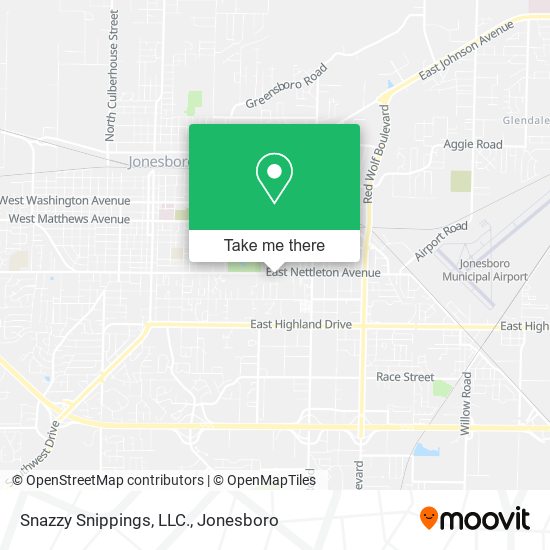 Snazzy Snippings, LLC. map