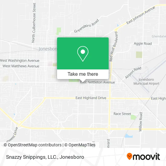 Snazzy Snippings, LLC. map