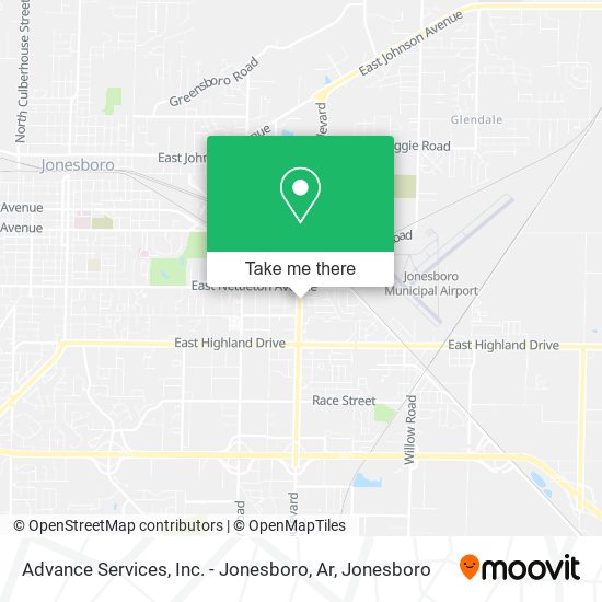 Advance Services, Inc. - Jonesboro, Ar map