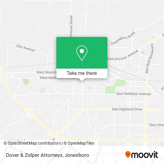 Dover & Zolper Attorneys map