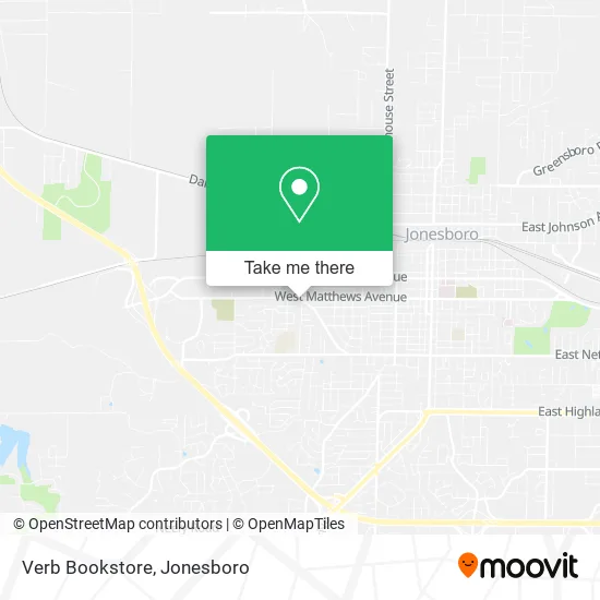 Verb Bookstore map