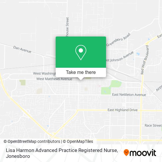 Lisa Harmon Advanced Practice Registered Nurse map