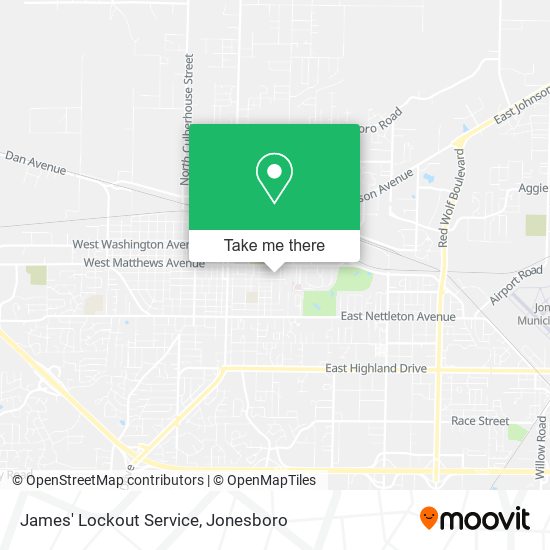 James' Lockout Service map