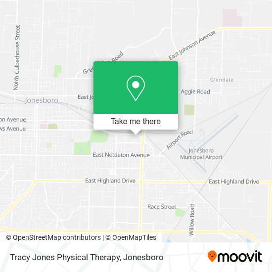 Tracy Jones Physical Therapy map