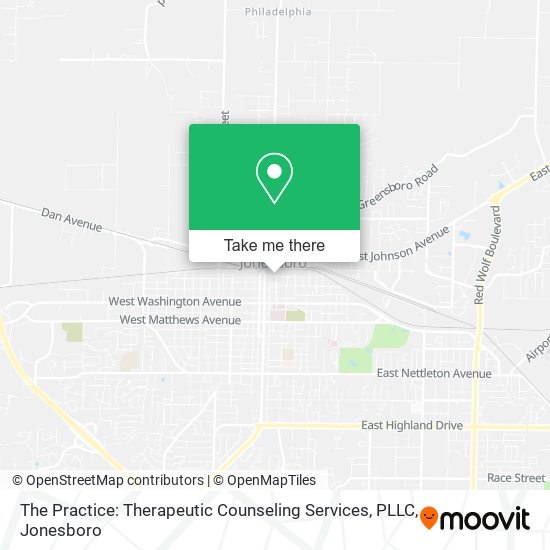 Mapa de The Practice: Therapeutic Counseling Services, PLLC