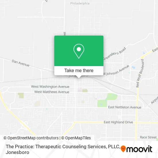 The Practice: Therapeutic Counseling Services, PLLC map