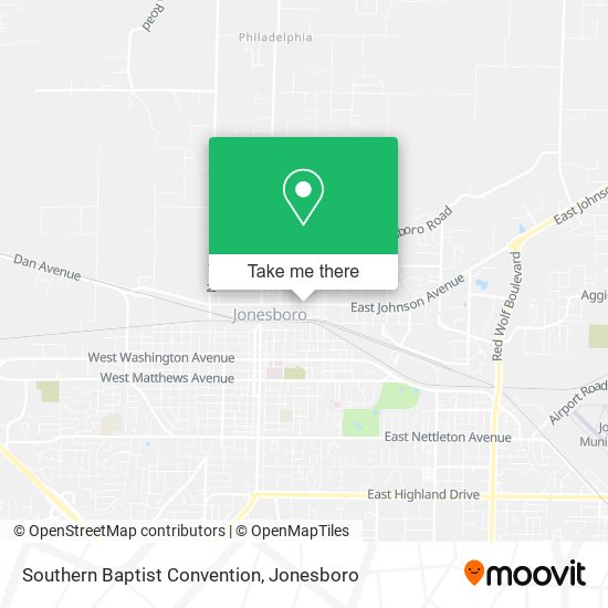 Southern Baptist Convention map