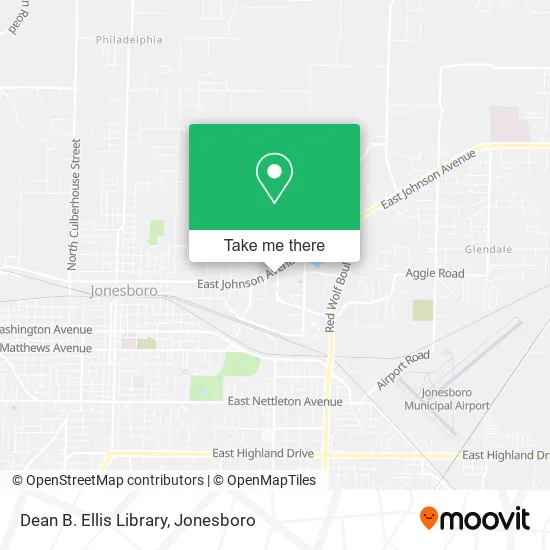 Mapa de Dean B. Ellis Library
