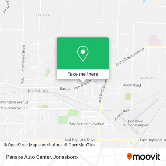 Penske Auto Center map