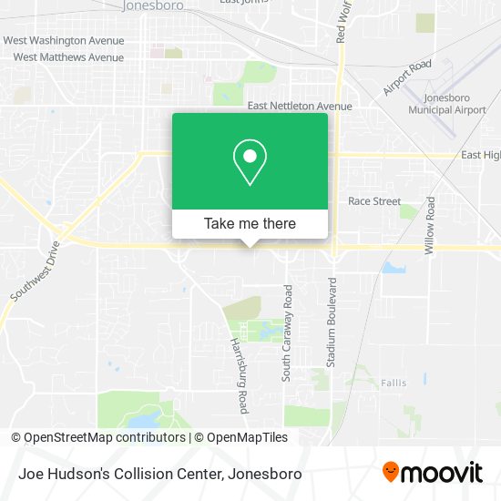 Mapa de Joe Hudson's Collision Center