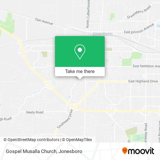 Gospel Musalla Church map