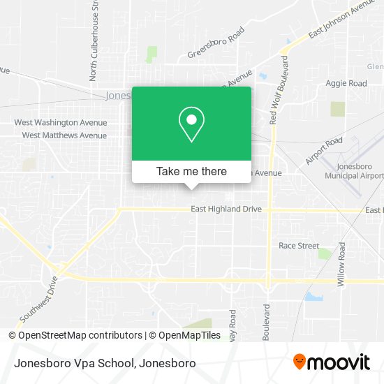 Jonesboro Vpa School map