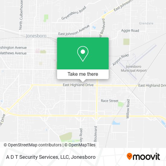 Mapa de A D T Security Services, LLC
