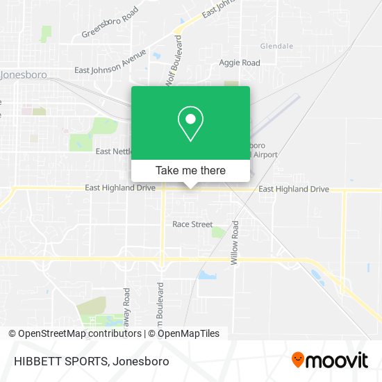 HIBBETT SPORTS map