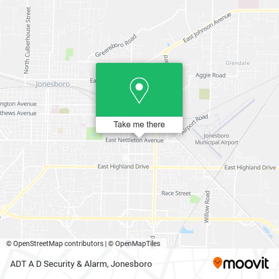ADT A D Security & Alarm map