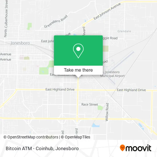 Bitcoin ATM - Coinhub map