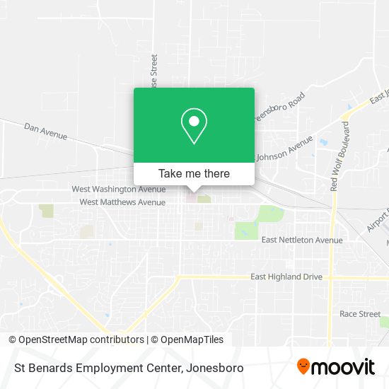 St Benards Employment Center map