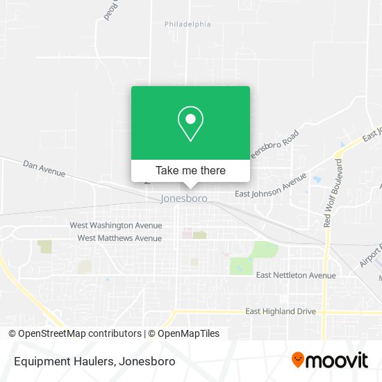 Equipment Haulers map