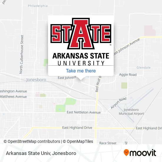 Arkansas State Univ map