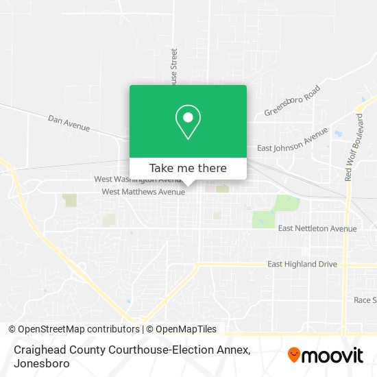 Craighead County Courthouse-Election Annex map