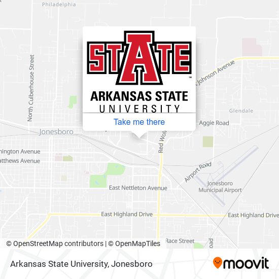 Mapa de Arkansas State University