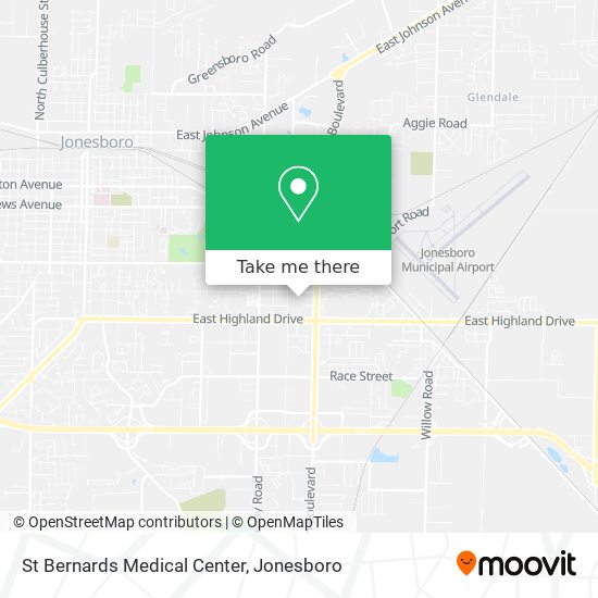 Mapa de St Bernards Medical Center