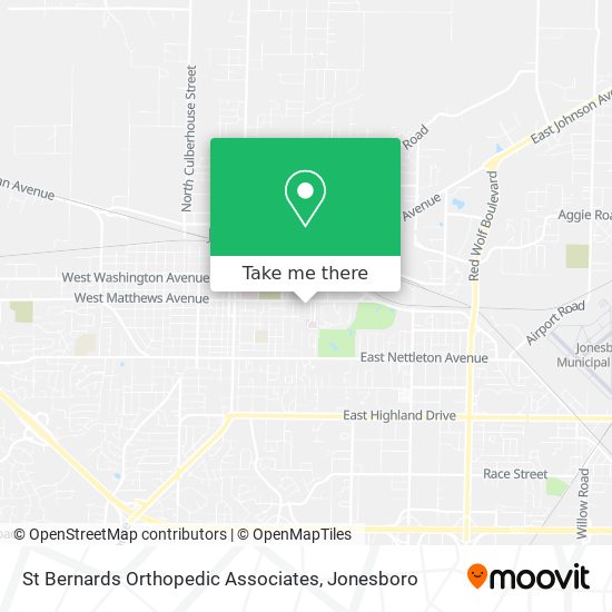 Mapa de St Bernards Orthopedic Associates