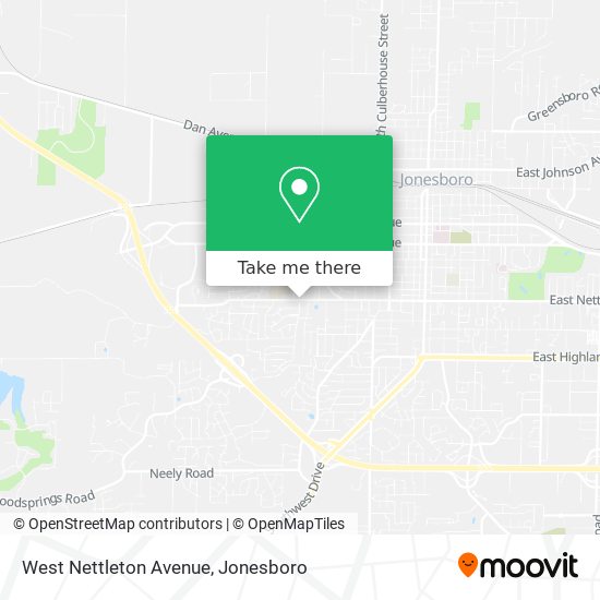 West Nettleton Avenue map