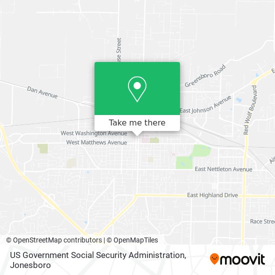 Mapa de US Government Social Security Administration