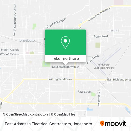 East Arkansas Electrical Contractors map
