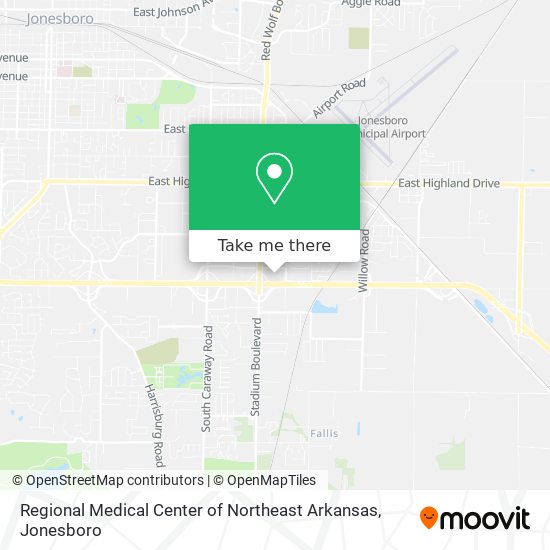 Regional Medical Center of Northeast Arkansas map