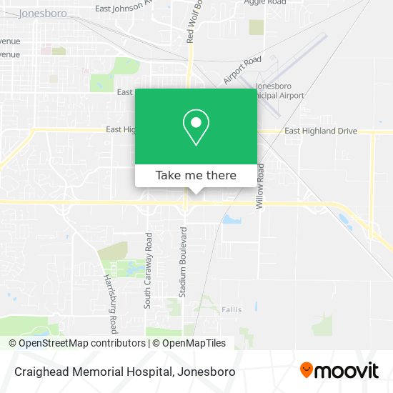 Mapa de Craighead Memorial Hospital