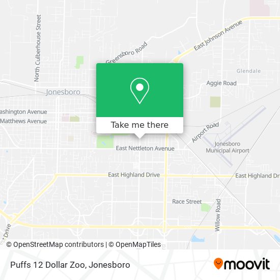 Mapa de Puffs 12 Dollar Zoo