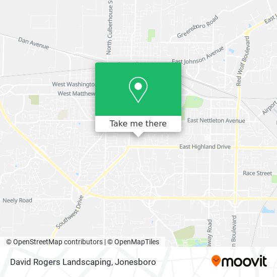 David Rogers Landscaping map