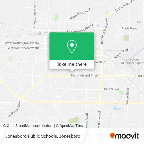 Jonesboro Public Schools map