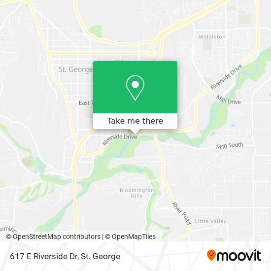 Mapa de 617 E Riverside Dr