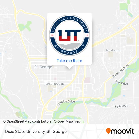 Dixie State University map